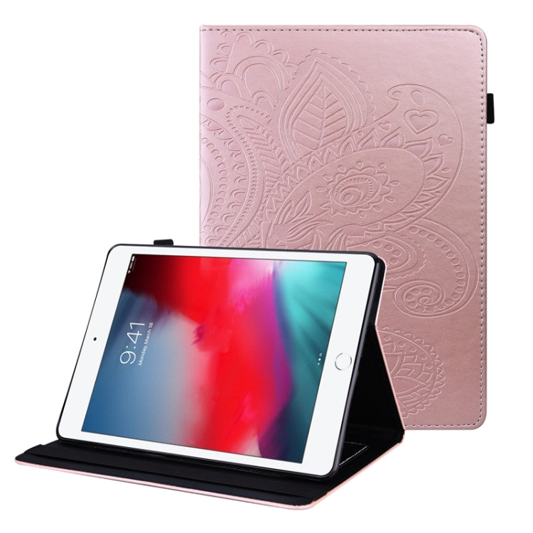 Peacock Tail Embossing Pattern Horizontal Flip Leather Case with Holder & Card Slots & Wallet & Anti Skid Strip & Wake-up / Sleep Function For iPad mini 5 / 4 / 3 / 2 / 1