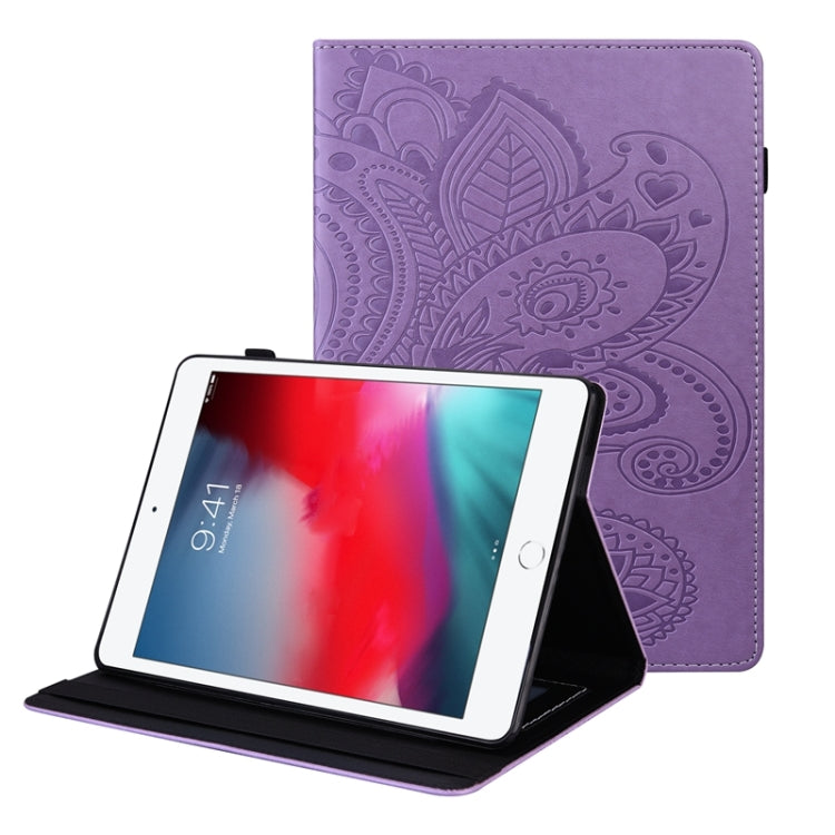 Peacock Tail Embossing Pattern Horizontal Flip Leather Case with Holder & Card Slots & Wallet & Anti Skid Strip & Wake-up / Sleep Function For iPad mini 5 / 4 / 3 / 2 / 1