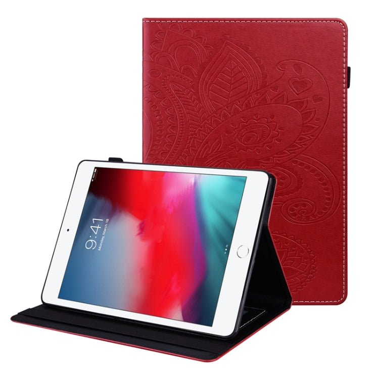 Peacock Tail Embossing Pattern Horizontal Flip Leather Case with Holder & Card Slots & Wallet & Anti Skid Strip & Wake-up / Sleep Function For iPad mini 5 / 4 / 3 / 2 / 1