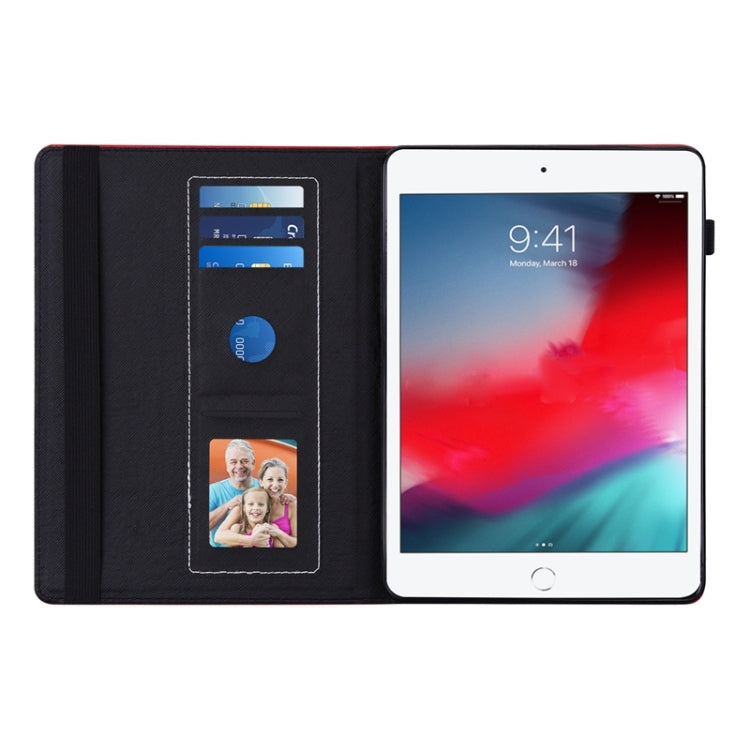 Peacock Tail Embossing Pattern Horizontal Flip Leather Case with Holder & Card Slots & Wallet & Anti Skid Strip & Wake-up / Sleep Function For iPad mini 5 / 4 / 3 / 2 / 1