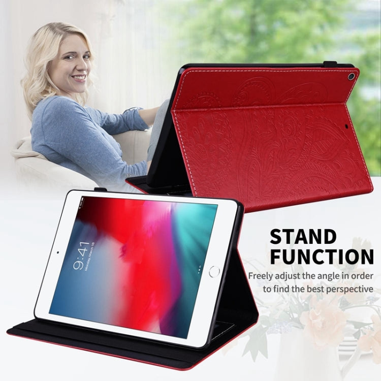 Peacock Tail Embossing Pattern Horizontal Flip Leather Case with Holder & Card Slots & Wallet & Anti Skid Strip & Wake-up / Sleep Function For iPad mini 5 / 4 / 3 / 2 / 1