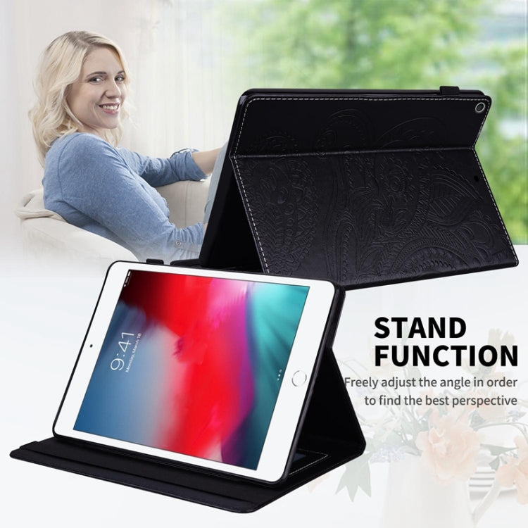 Peacock Tail Embossing Pattern Horizontal Flip Leather Case with Holder & Card Slots & Wallet & Anti Skid Strip & Wake-up / Sleep Function For iPad mini 5 / 4 / 3 / 2 / 1