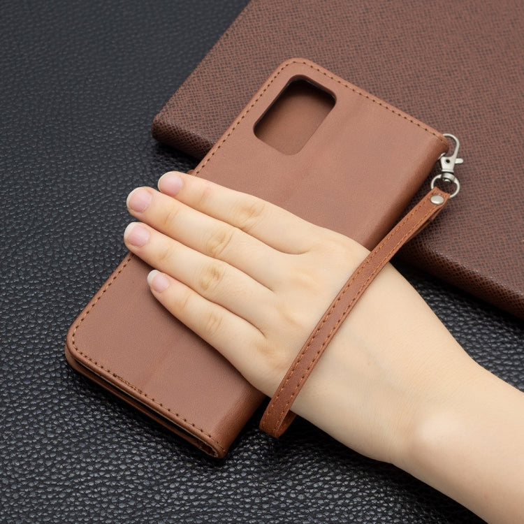 For Samsung Galaxy A03s 164mm Retro Lambskin Texture Pure Color Horizontal Flip PU Leather Case with Holder & Card Slots & Wallet & Lanyard