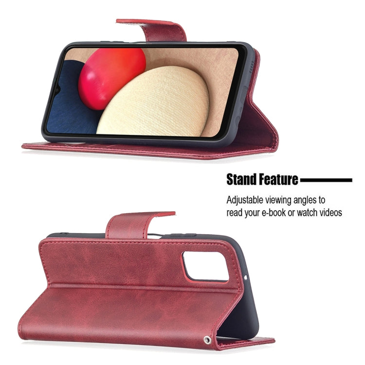 For Samsung Galaxy A03s 164mm Retro Lambskin Texture Pure Color Horizontal Flip PU Leather Case with Holder & Card Slots & Wallet & Lanyard