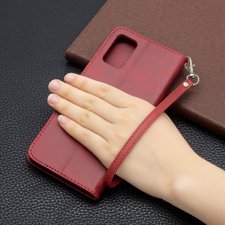 For Samsung Galaxy A03s 164mm Retro Lambskin Texture Pure Color Horizontal Flip PU Leather Case with Holder & Card Slots & Wallet & Lanyard