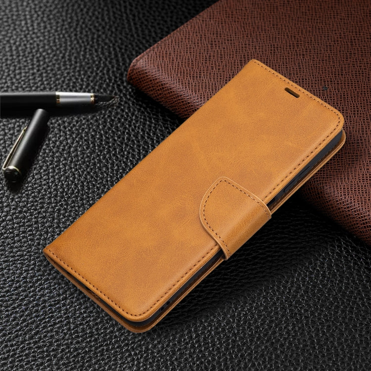 For Samsung Galaxy A03s 164mm Retro Lambskin Texture Pure Color Horizontal Flip PU Leather Case with Holder & Card Slots & Wallet & Lanyard