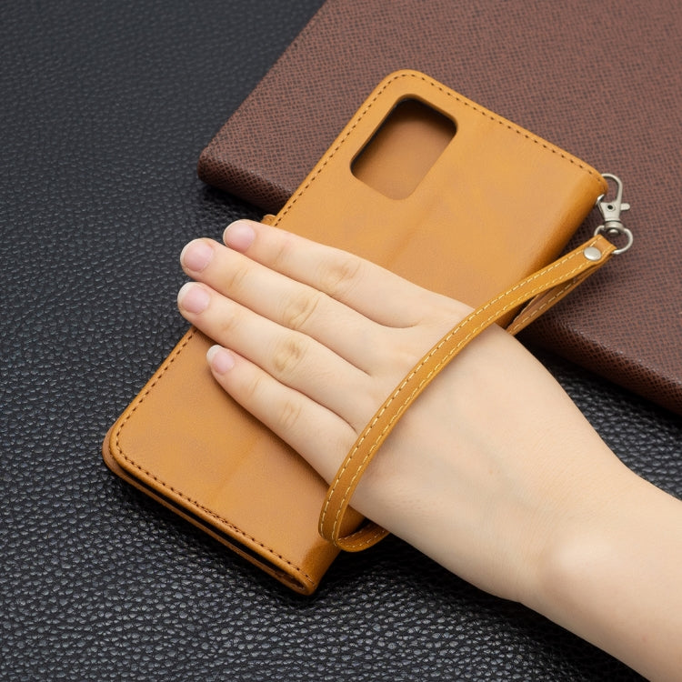For Samsung Galaxy A03s 164mm Retro Lambskin Texture Pure Color Horizontal Flip PU Leather Case with Holder & Card Slots & Wallet & Lanyard