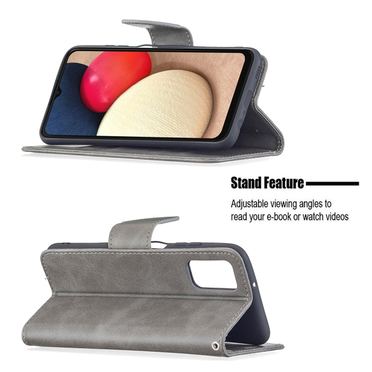 For Samsung Galaxy A03s 164mm Retro Lambskin Texture Pure Color Horizontal Flip PU Leather Case with Holder & Card Slots & Wallet & Lanyard