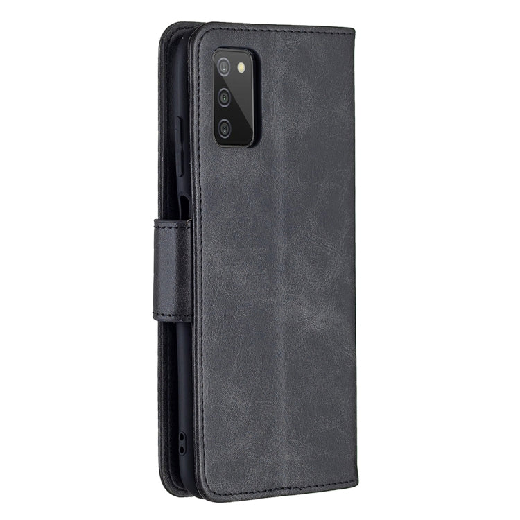 For Samsung Galaxy A03s 164mm Retro Lambskin Texture Pure Color Horizontal Flip PU Leather Case with Holder & Card Slots & Wallet & Lanyard