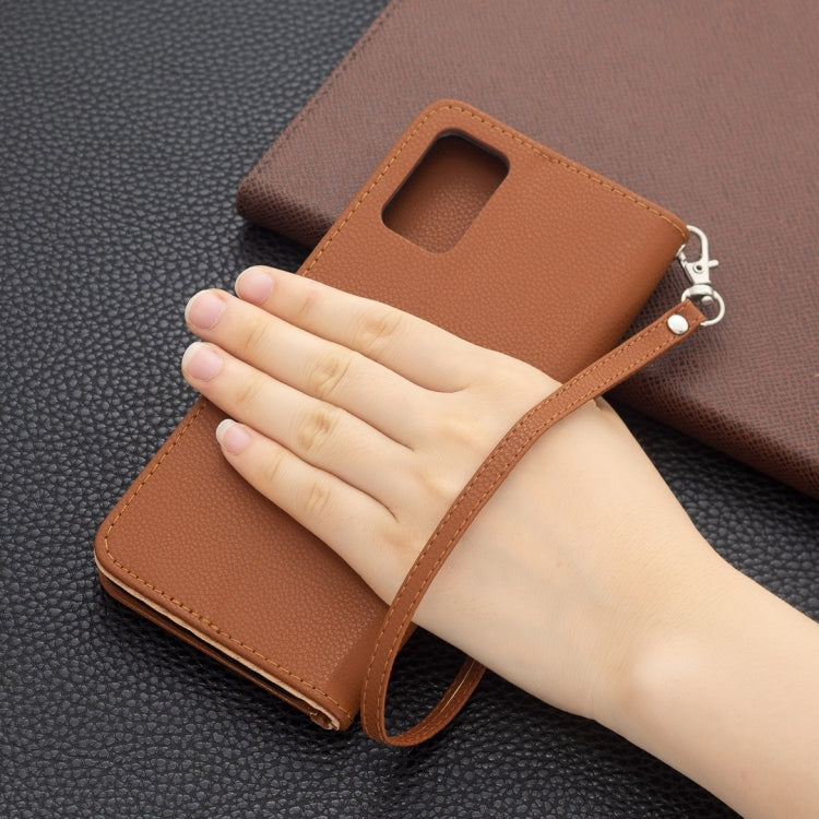 For Samsung Galaxy A03s 164mm Litchi Texture Pure Color Horizontal Flip Leather Case with Holder & Card Slots & Wallet & Lanyard