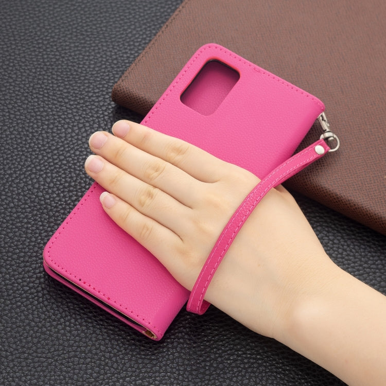 For Samsung Galaxy A03s 164mm Litchi Texture Pure Color Horizontal Flip Leather Case with Holder & Card Slots & Wallet & Lanyard