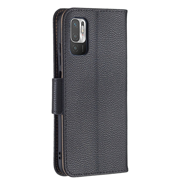 For Xiaomi Poco M3 Pro / Redmi Note 10 5G Litchi Texture Pure Color Horizontal Flip Leather Case with Holder & Card Slots & Wallet & Lanyard