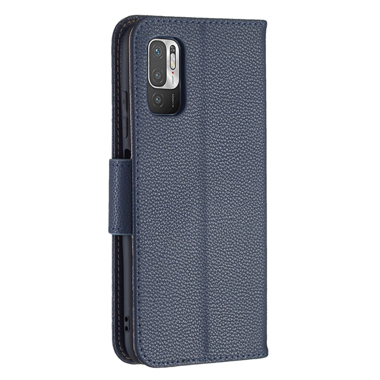 For Xiaomi Poco M3 Pro / Redmi Note 10 5G Litchi Texture Pure Color Horizontal Flip Leather Case with Holder & Card Slots & Wallet & Lanyard