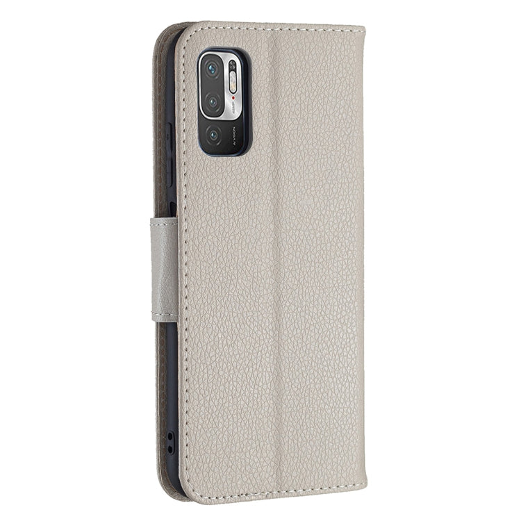 For Xiaomi Poco M3 Pro / Redmi Note 10 5G Litchi Texture Pure Color Horizontal Flip Leather Case with Holder & Card Slots & Wallet & Lanyard