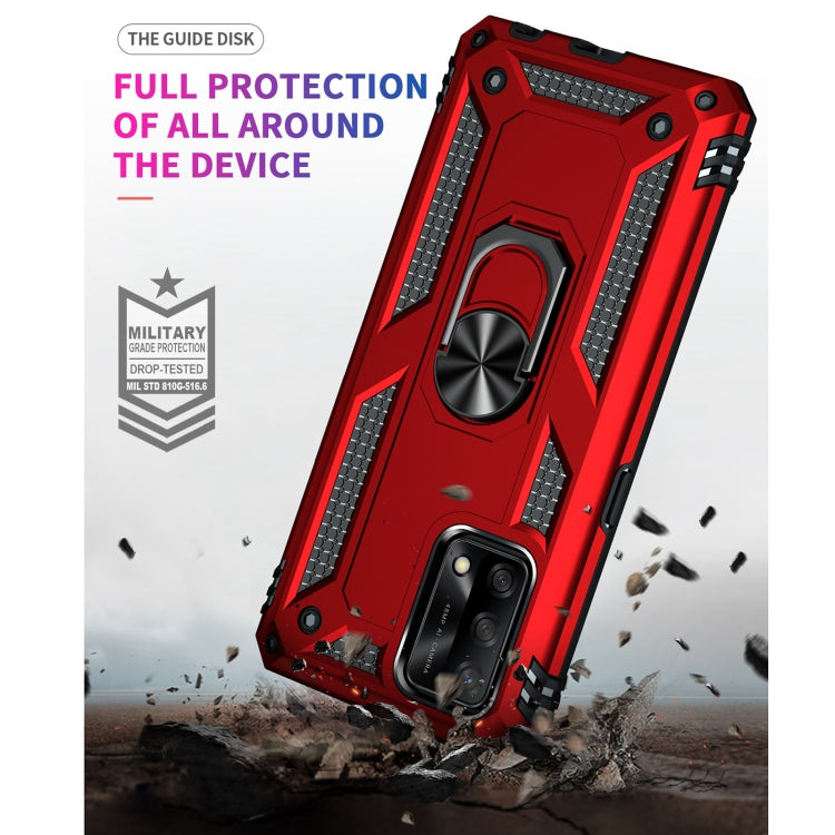 For OPPO A74 4G / F19 Shockproof TPU + PC Protective Case with 360 Degree Rotating Holder