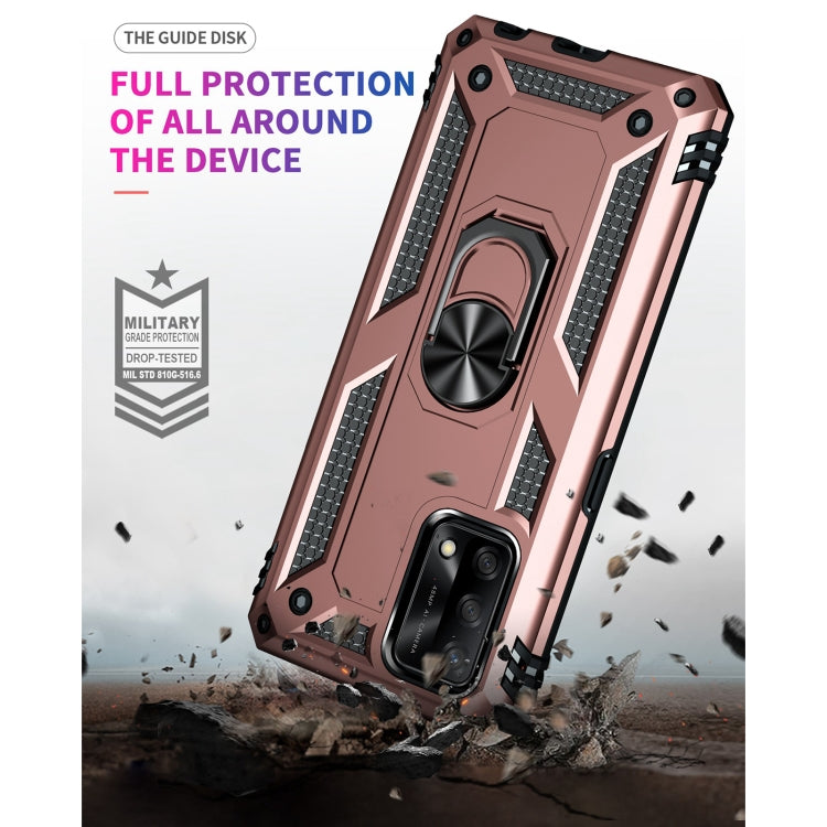 For OPPO A74 4G / F19 Shockproof TPU + PC Protective Case with 360 Degree Rotating Holder