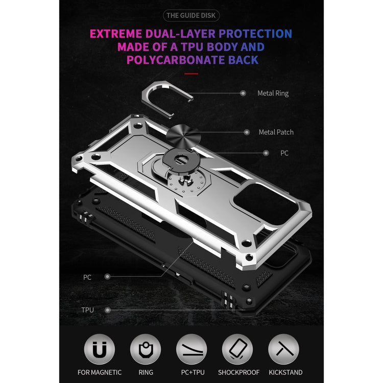 For OPPO A74 4G / F19 Shockproof TPU + PC Protective Case with 360 Degree Rotating Holder