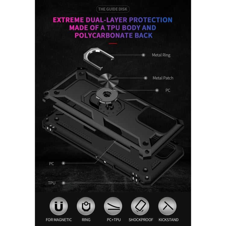 For OPPO A74 4G / F19 Shockproof TPU + PC Protective Case with 360 Degree Rotating Holder