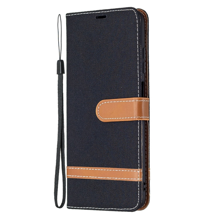 For Samsung Galaxy A03s 164mm Color Matching Denim Texture Horizontal Flip Leather Case with Holder & Card Slots & Wallet & Lanyard