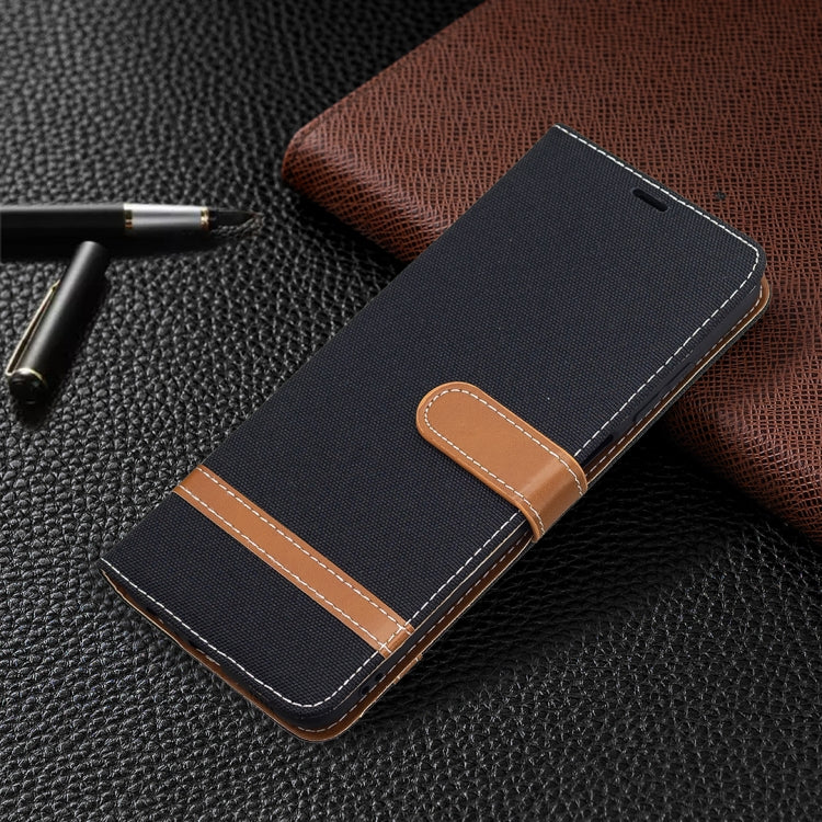 For Samsung Galaxy A03s 164mm Color Matching Denim Texture Horizontal Flip Leather Case with Holder & Card Slots & Wallet & Lanyard