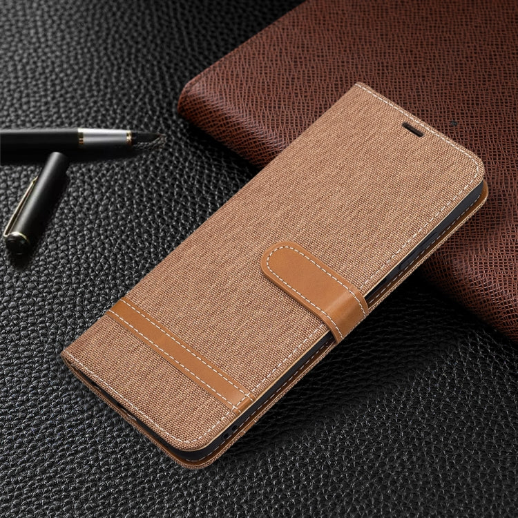 For Samsung Galaxy A03s 164mm Color Matching Denim Texture Horizontal Flip Leather Case with Holder & Card Slots & Wallet & Lanyard