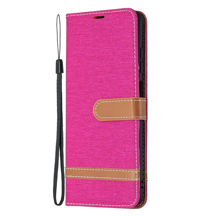 For Samsung Galaxy A03s 164mm Color Matching Denim Texture Horizontal Flip Leather Case with Holder & Card Slots & Wallet & Lanyard