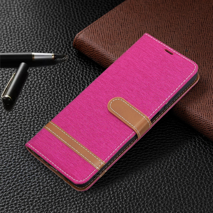 For Samsung Galaxy A03s 164mm Color Matching Denim Texture Horizontal Flip Leather Case with Holder & Card Slots & Wallet & Lanyard