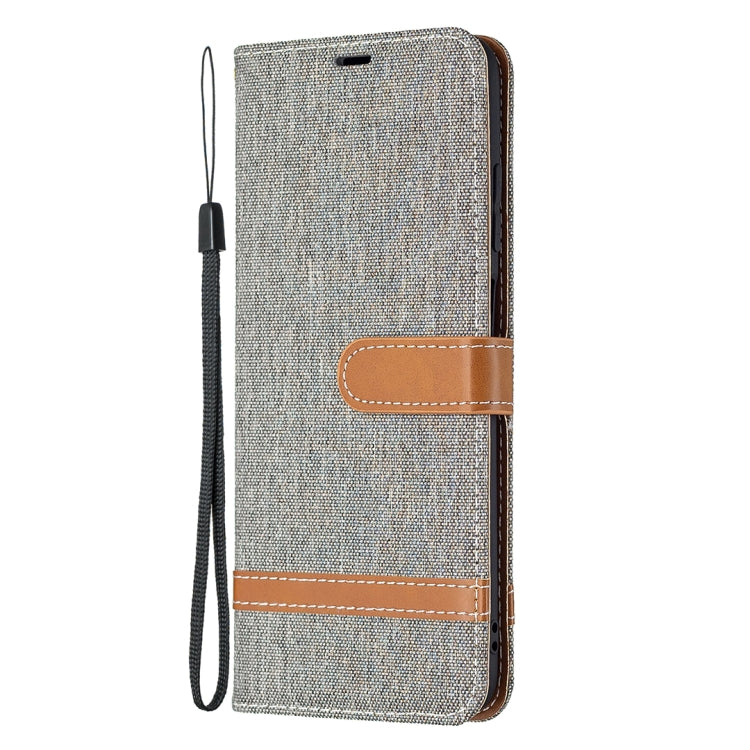 For Samsung Galaxy A03s 164mm Color Matching Denim Texture Horizontal Flip Leather Case with Holder & Card Slots & Wallet & Lanyard