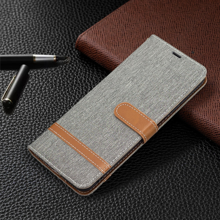 For Samsung Galaxy A03s 164mm Color Matching Denim Texture Horizontal Flip Leather Case with Holder & Card Slots & Wallet & Lanyard