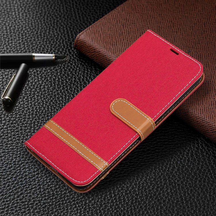 For Xiaomi Poco M3 Pro / Redmi Note 10 5G Color Matching Denim Texture Horizontal Flip Leather Case with Holder & Card Slots & Wallet & Lanyard