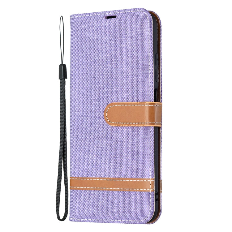For Xiaomi Poco M3 Pro / Redmi Note 10 5G Color Matching Denim Texture Horizontal Flip Leather Case with Holder & Card Slots & Wallet & Lanyard