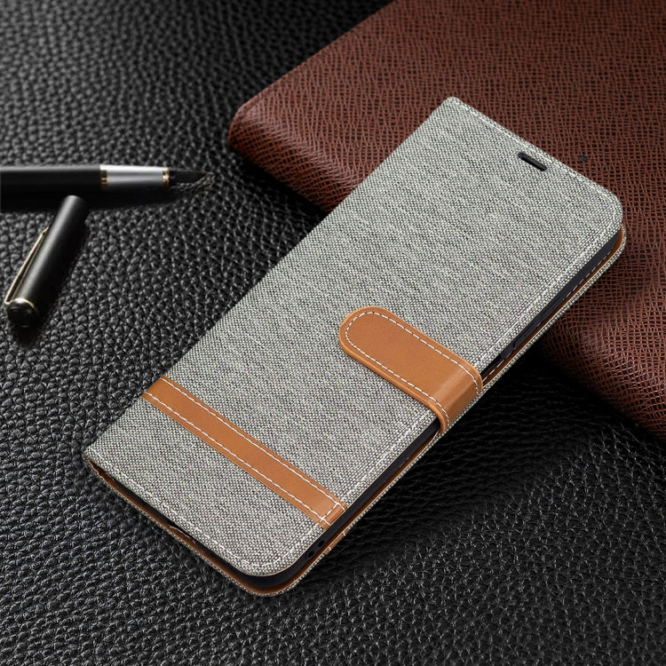 For Xiaomi Poco M3 Pro / Redmi Note 10 5G Color Matching Denim Texture Horizontal Flip Leather Case with Holder & Card Slots & Wallet & Lanyard