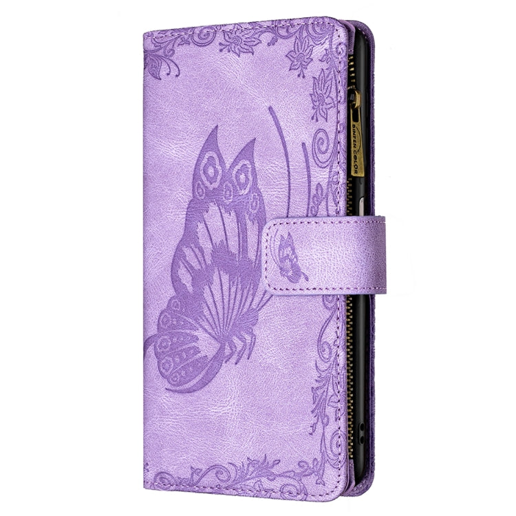 For Samsung Galaxy A03s 164mm Flying Butterfly Embossing Pattern Zipper Horizontal Flip Leather Case with Holder & Card Slots & Wallet