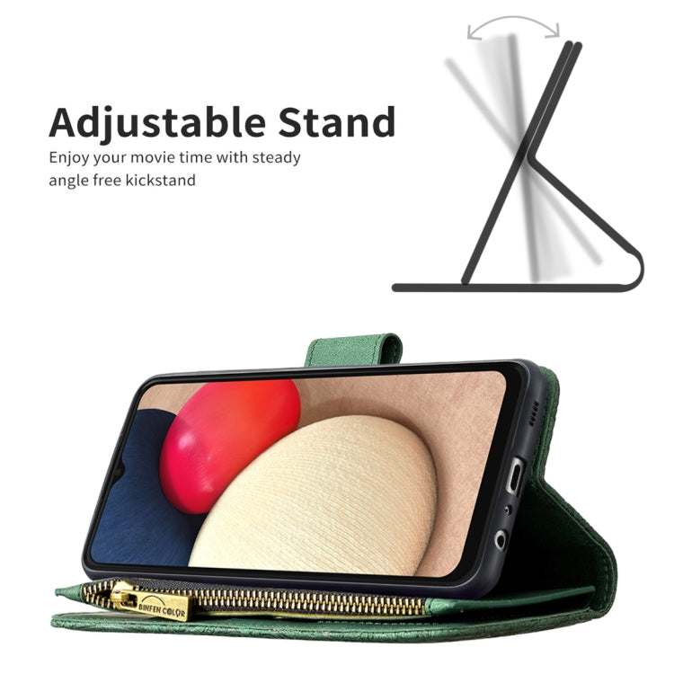 For Samsung Galaxy A03s 164mm Flying Butterfly Embossing Pattern Zipper Horizontal Flip Leather Case with Holder & Card Slots & Wallet