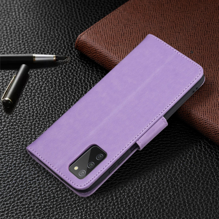 For Samsung Galaxy A03s 164mm Embossing Two Butterflies Pattern Horizontal Flip PU Leather Case with Holder & Card Slot & Wallet & Lanyard