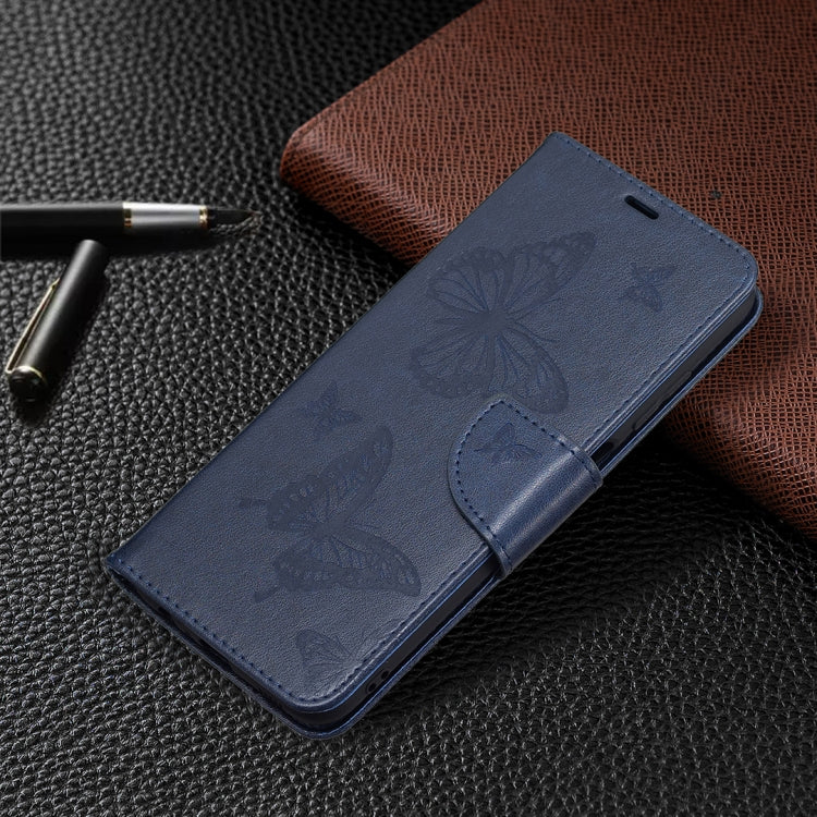 For Samsung Galaxy A03s 164mm Embossing Two Butterflies Pattern Horizontal Flip PU Leather Case with Holder & Card Slot & Wallet & Lanyard