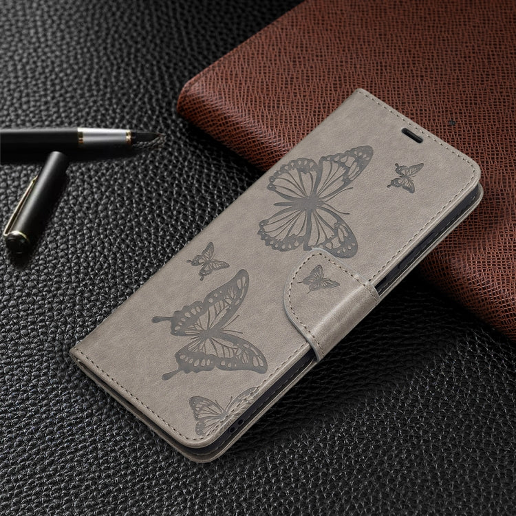 For Samsung Galaxy A03s 164mm Embossing Two Butterflies Pattern Horizontal Flip PU Leather Case with Holder & Card Slot & Wallet & Lanyard