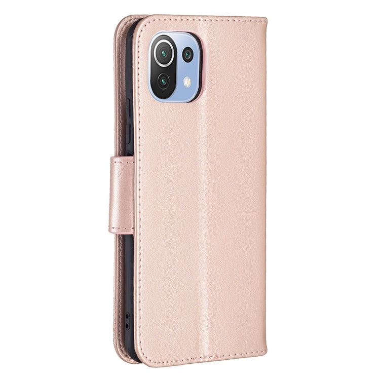 For Xiaomi Mi 11 Lite Embossing Two Butterflies Pattern Horizontal Flip PU Leather Case with Holder & Card Slot & Wallet & Lanyard
