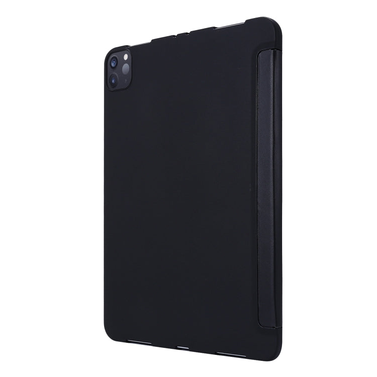 For iPad Pro 11 2022 / 2021 3-folding Horizontal Flip PU Leather + Honeycomb TPU Shockproof Tablet Case with Holder