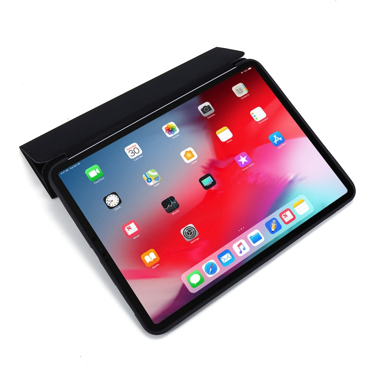 For iPad Pro 11 2022 / 2021 3-folding Horizontal Flip PU Leather + Honeycomb TPU Shockproof Tablet Case with Holder
