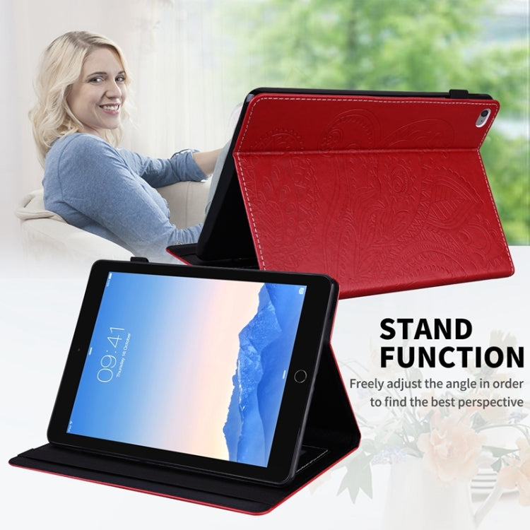 For Huawei Mediapad Enjoy  2 / Honor Pad 6 / MediaPad T10 / T10S Peacock Tail Embossing Pattern Horizontal Flip Leather Case with Holder & Card Slots & Wallet & Anti Skid Strip