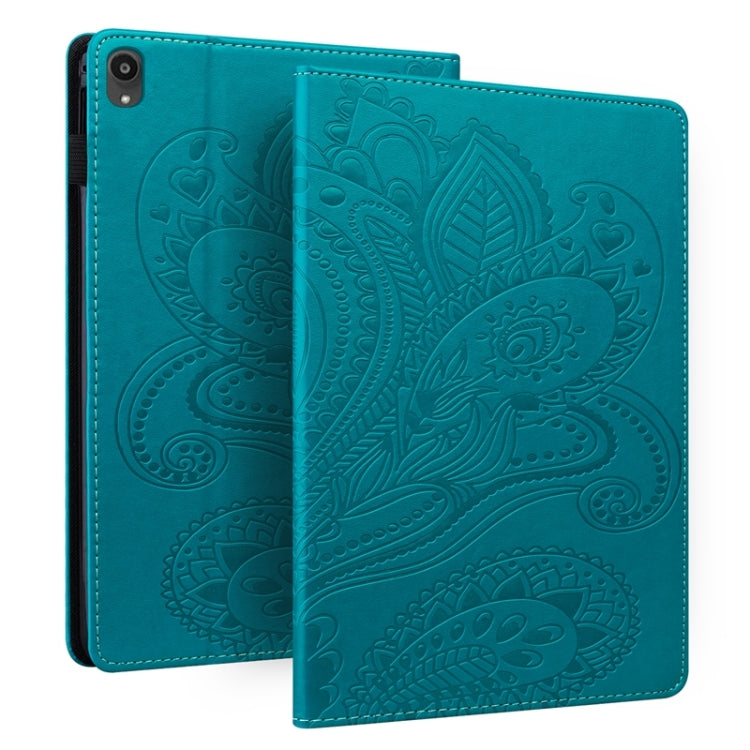 For Lenovo P10 TB J606F Peacock Tail Embossing Pattern Horizontal Flip Leather Case with Holder & Card Slots & Wallet & Anti Skid Strip