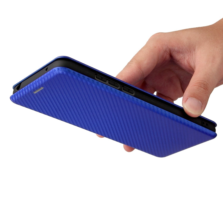 For TCL 20 SE Carbon Fiber Texture Horizontal Flip TPU + PC + PU Leather Case with Card Slot