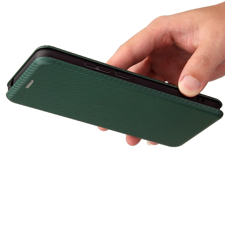 For Doogee X96 Pro Carbon Fiber Texture Horizontal Flip TPU + PC + PU Leather Case with Card Slot