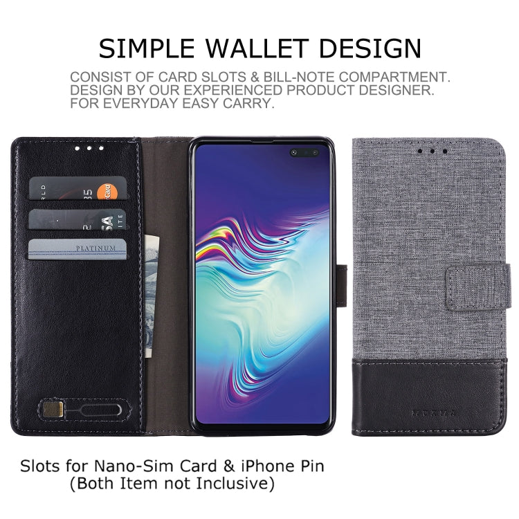 For Galaxy S10 5G MUXMA MX102 Horizontal Flip Canvas Leather Case with Stand & Card Slot & Wallet Function