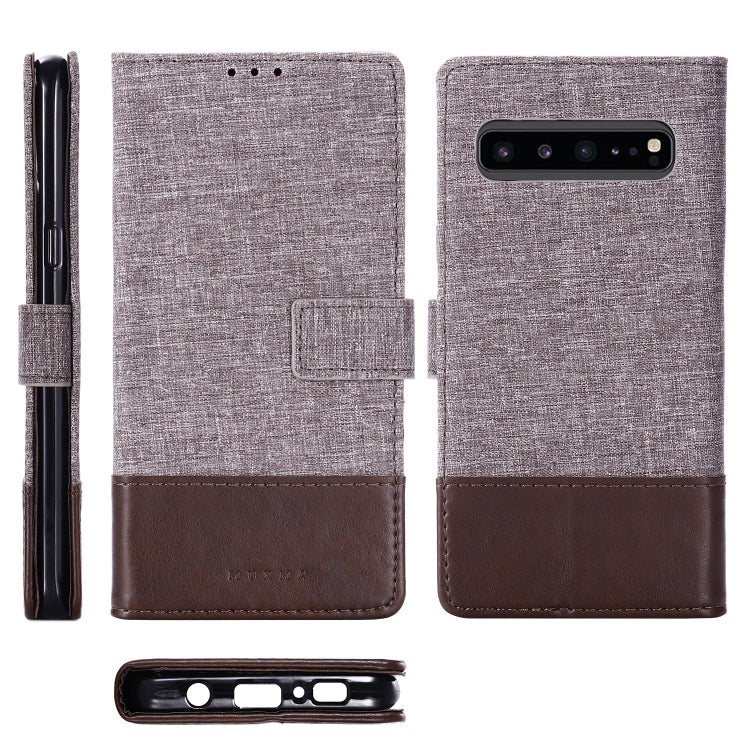 For Galaxy S10 5G MUXMA MX102 Horizontal Flip Canvas Leather Case with Stand & Card Slot & Wallet Function