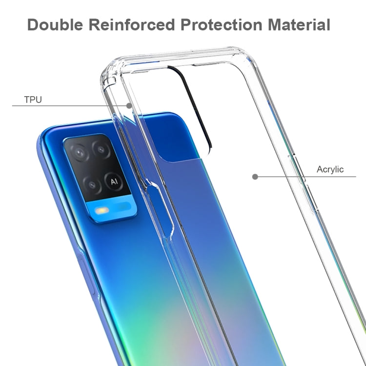 For OPPO A54 4G Shockproof Scratchproof TPU + Acrylic Protective Case