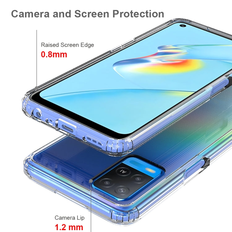 For OPPO A54 4G Shockproof Scratchproof TPU + Acrylic Protective Case