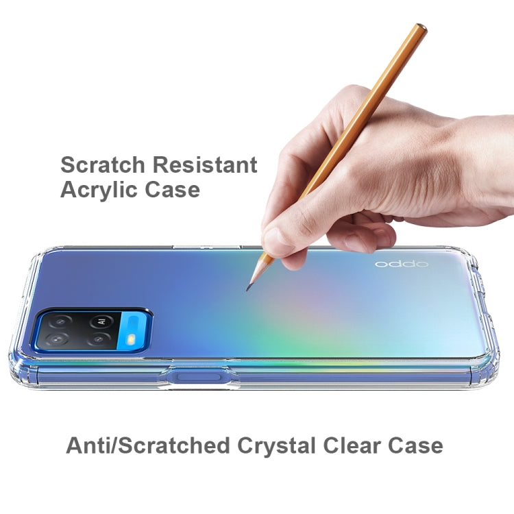 For OPPO A54 4G Shockproof Scratchproof TPU + Acrylic Protective Case