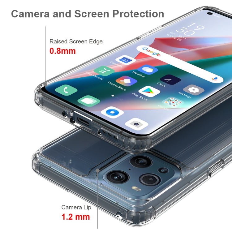 For OPPO Find X3 / X3 Pro Shockproof Scratchproof TPU + Acrylic Protective Case